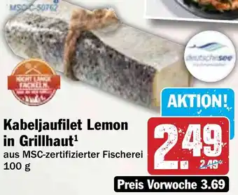 HIT Kabeljaufilet Lemon in Grillhaut Angebot