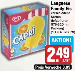 HIT Langnese Family Eis Angebot