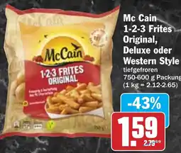 HIT Mc Cain 1-2-3 Frites Original, Deluxe oder Western Style Angebot