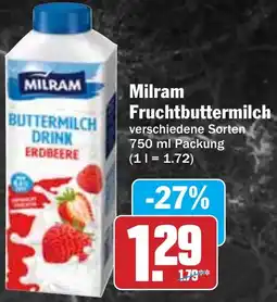 HIT Milram Fruchtbuttermilch Angebot