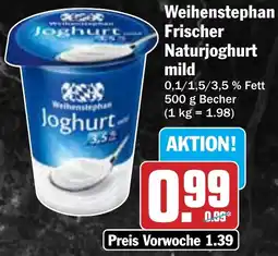 HIT Weihenstephan Frischer Naturjoghurt mild Angebot