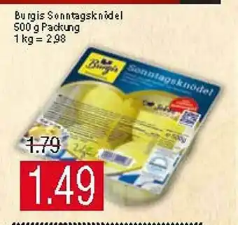 Marktkauf Burgin Sonntagsknödel Angebot