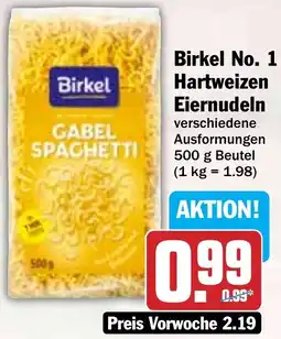 HIT Birkel No. 1 Hartweizen Eiernudeln Angebot