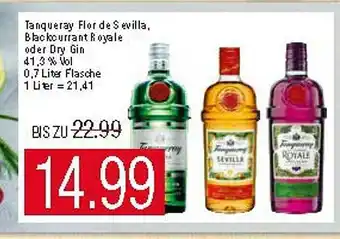 Marktkauf Tanqueray Flor De Sevilla, Blackcurrant Royale Oder Dry Gin Angebot