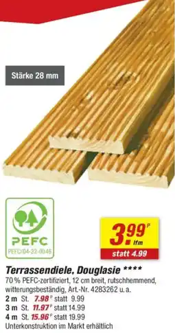 toom Baumarkt Terrassendiele, Douglasie Angebot