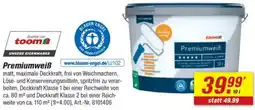 toom Baumarkt Premiumweiß Angebot