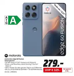 MediaMarkt Motorola edge 60 fusion smartphone Angebot