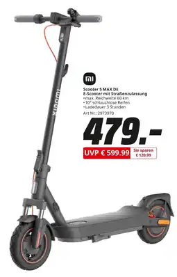 MediaMarkt Xiaomi scooter 5 max de Angebot