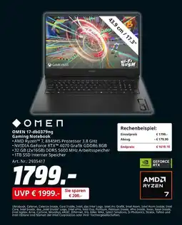 MediaMarkt Omen omen 17-db0379ng gaming notebook Angebot