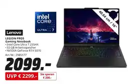 MediaMarkt Lenovo legion pro5 gaming notebook Angebot