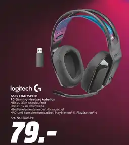 MediaMarkt Logitech g535 lightspeed pc-gaming-headset kabellos Angebot