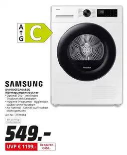 MediaMarkt Samsung dv91dg52a0aeeg wärmepumpentrockner Angebot