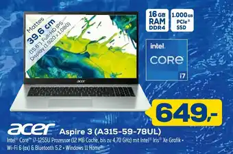 Euronics Acer aspire 3 (a315-59-78ul) Angebot