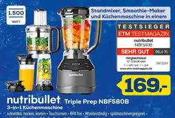 Euronics Nutribullet triple prep nbf580b 3-in-1 küchenmaschine Angebot