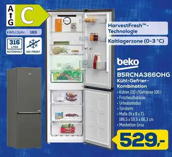 Euronics Beko b5rcna3660hg kühl-gefrier-kombination Angebot