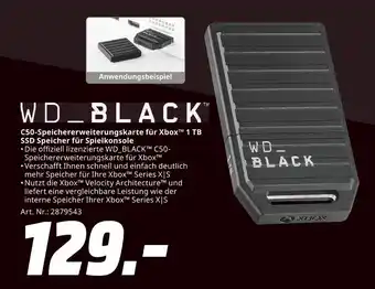 MediaMarkt Wd_black c50-speichererweiterungskarte für xbox 1 tb ssd speicher für spielkonsole Angebot