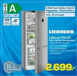 Euronics Liebherr cbnsda 775i-20 kühl-gefrier-kombination Angebot