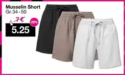 Woolworth Musselin short Angebot