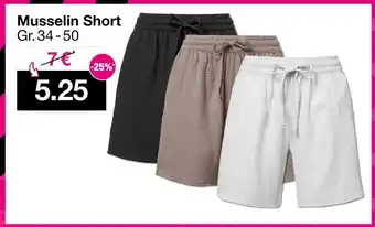 Woolworth Musselin short Angebot