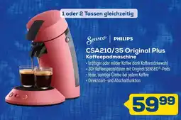 Euronics Philips csa210/35 original plus kaffeepadmaschine Angebot
