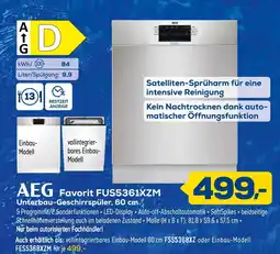 Euronics Aeg favorit fus5361xzm unterbau-geschirrspüler, 60 cm Angebot
