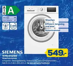 Euronics Siemens wm14n299 waschautomat Angebot