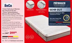 Matratzen Concord Beco 7-zonen kaltschaum-matratze sky latextouch ks Angebot