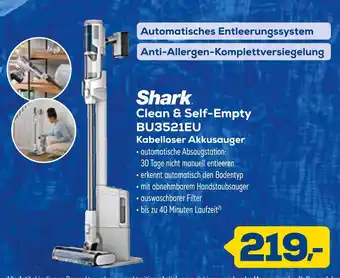 Euronics Shark clean & self-empty bu3521eu kabelloser akkusauger Angebot