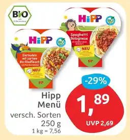 Budni Hipp eiernudeln mit zartem bio-rindfleisch und paprika-gemüse Angebot