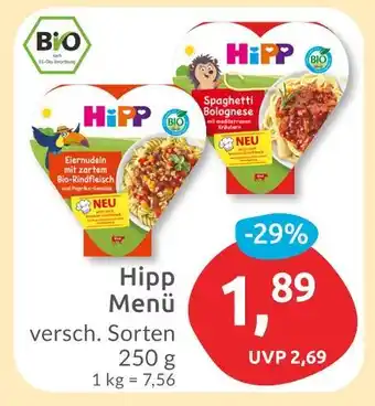 Budni Hipp eiernudeln mit zartem bio-rindfleisch und paprika-gemüse Angebot