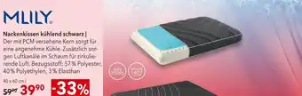 Matratzen Concord Mlily nackenkissen kühlend schwarz Angebot