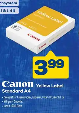 Euronics Canon yellow label standard a4 Angebot