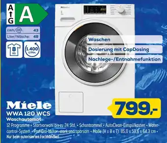 Euronics Miele wwa 120 wcs waschautomat Angebot