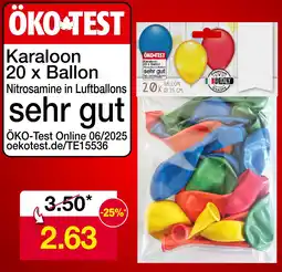 Woolworth Karaloon 20 x ballon Angebot