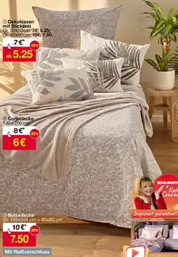 Woolworth Dekokissen mit stickerei Angebot