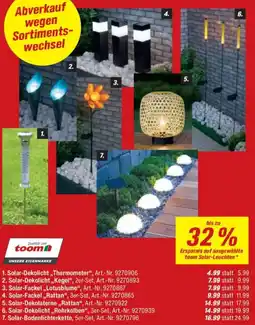 toom Baumarkt Solar-Dekolicht ,,Thermometer" Angebot