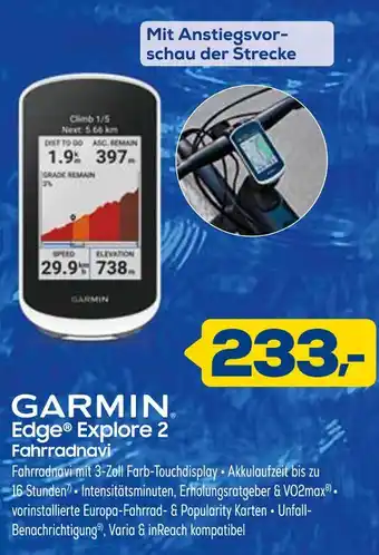 Euronics Garmin edge explore 2 fahrradnavi Angebot