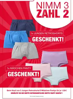 Woolworth Jungen retroshorts oder mädchen panty Angebot