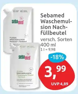 Budni Sebamed flüssig waschemulsion nachfüllbeutel Angebot