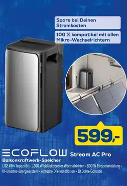 Euronics Ecoflow stream ac pro balkonkraftwerk-speicher Angebot