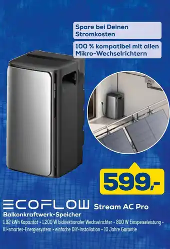 Euronics Ecoflow stream ac pro balkonkraftwerk-speicher Angebot