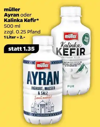 NETTO Ayran oder kalinka kefir Angebot