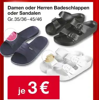 Woolworth Damen oder herren badeschlappen oder sandalen Angebot