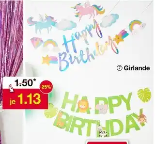 Woolworth Girlande happy birthday Angebot