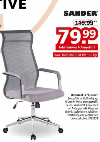 Segmüller Sander drehstuhl columbia Angebot