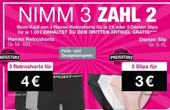 Woolworth Herren retroshorts oder damen slip Angebot
