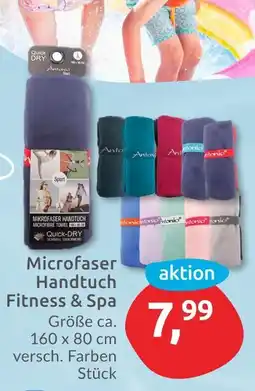 Budni Antonio microfaser handtuch fitness & spa Angebot