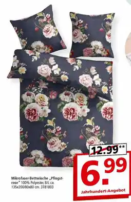 Segmüller Mikrofaser-bettwäsche pfingstrose Angebot