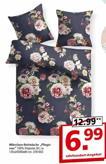 Segmüller Mikrofaser-bettwäsche pfingstrose Angebot