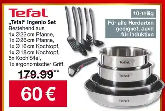 Woolworth Tefal ingenio set Angebot